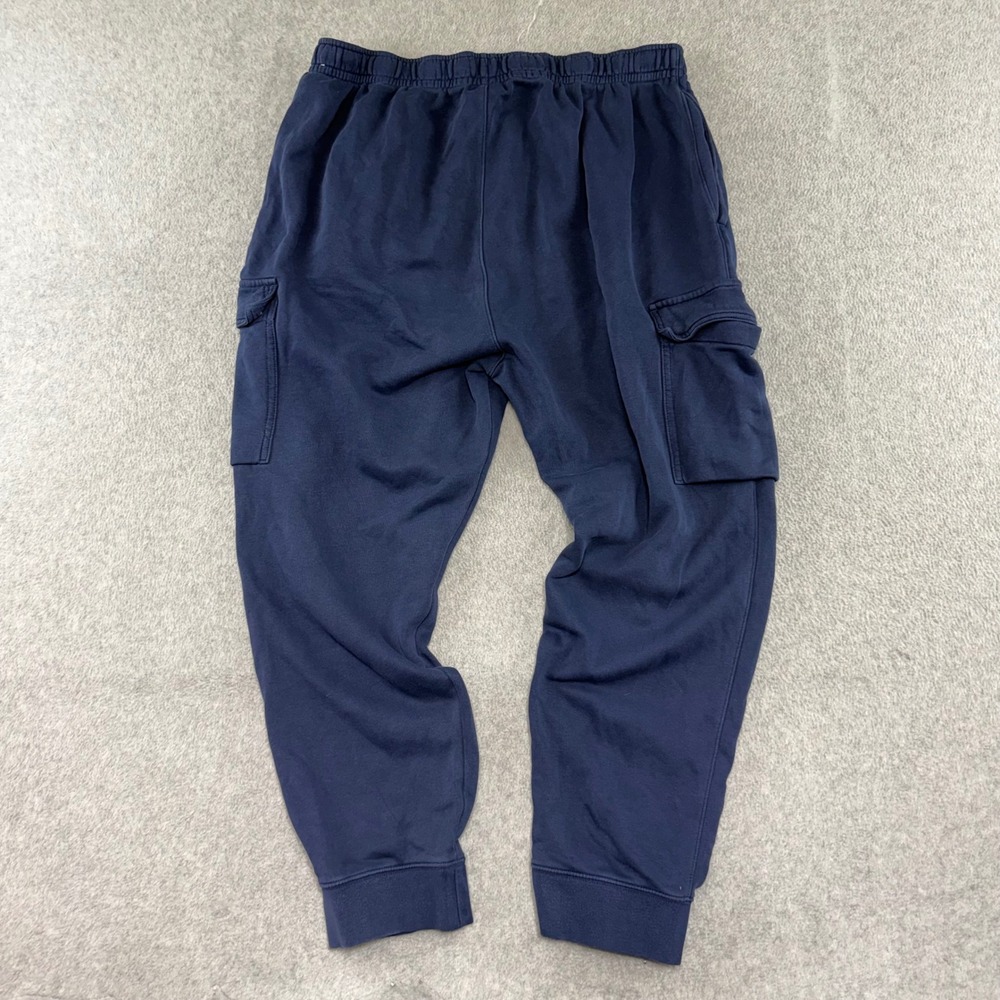 Nike Cargo Sweatpants Mens XXL Gym Dark Navy Blue Club Fleece Joggers Athletic